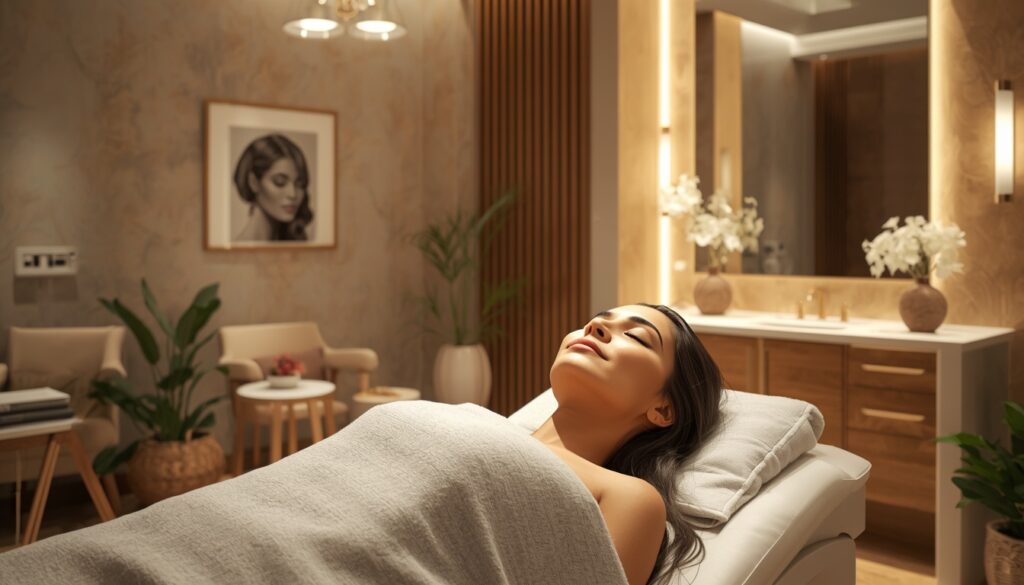 Professional Skincare Treatments and Their Benefits: A Complete Guide to Healthy, Radiant Skin lucid origin modern beauty salon treatment room indian woman relaxing during professional ski 0 (3)