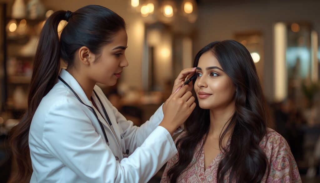 Professional Skincare Treatments and Their Benefits: A Complete Guide to Healthy, Radiant Skin lucid origin professional beauty specialist consulting with indian woman in modern salon frie 0 (1)